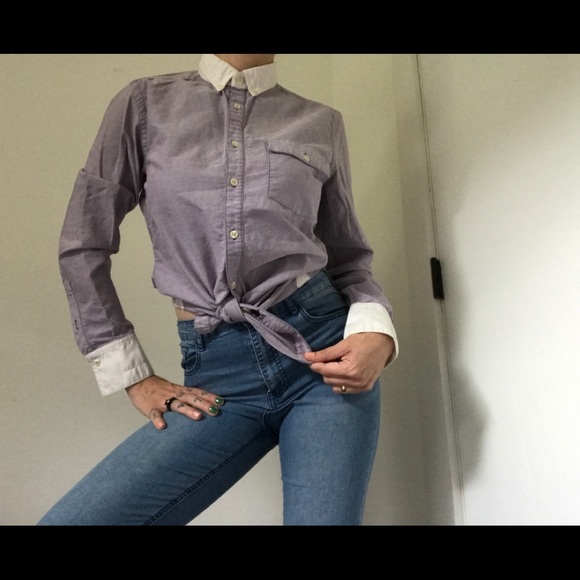 Brooklyn Industries Oxford Lavender Button Shirt - Picture 9 of 15